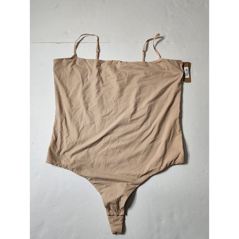 Skims Fits Everybody Cami Thong Bodysuit Womens 3X Mica